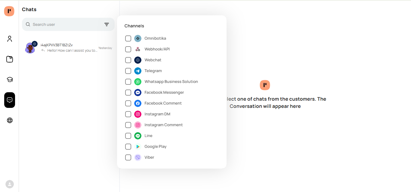 Chat Console | Botika Documentation